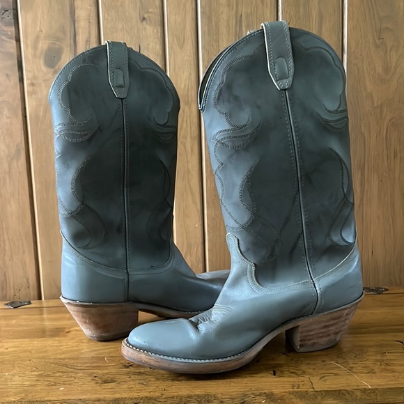 ACME Other - Acme Blue Cowboy Boots Western Leather Size 9D